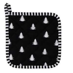 Clayre & Eef BWX45 Porta Ollas 20x20 cm Negro -...