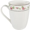 Clayre & Eef CURMU Taza Porcelana Rosa Decoración Blanco Rosa 300 ml 12x8x10 cm