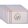 Clayre & Eef DFR40 Mantel Individual (6 piezas) 48x33 cm Beige