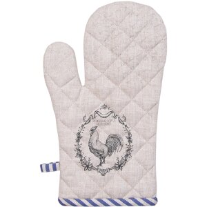 Clayre & Eef DFR44 Guante de horno 18x30 cm Beige