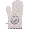 Clayre & Eef DFR44 Guante de horno 18x30 cm Beige