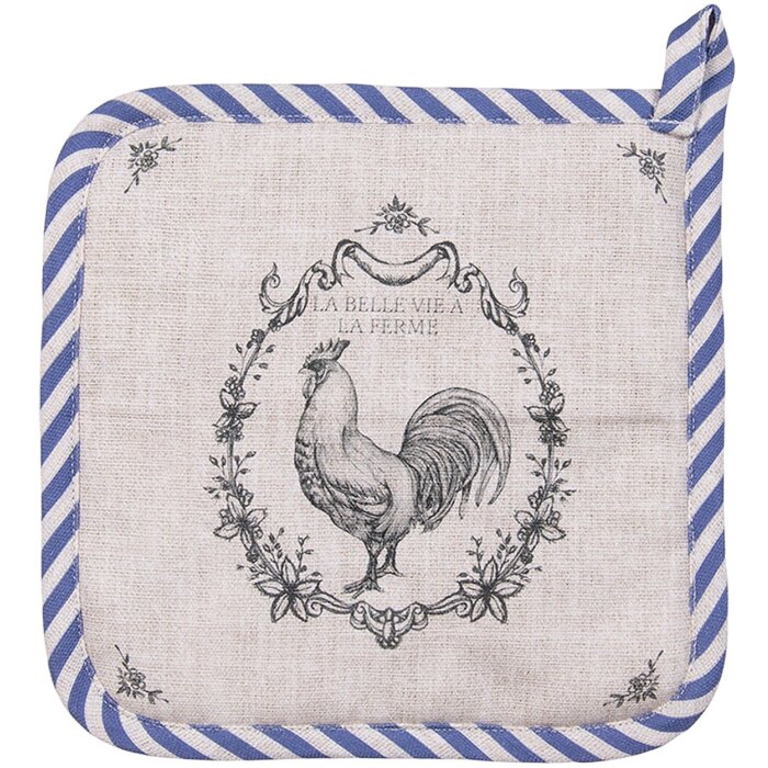 Clayre & Eef DFR45 Porta Ollas 20x20 cm Beige