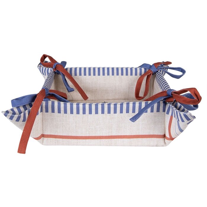 Clayre & Eef DFR47 Panera 35x35x8 cm Beige Cuadrada