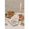 Clayre & Eef DFR47 Panera 35x35x8 cm Beige Cuadrada