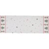 Clayre & Eef HLC64 Traves de Mesa 50x140 cm Blanco - Rojo Rectangular