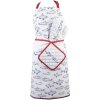 Clayre & Eef SSF45 Potholder 20x20 cm Blanco - Azul Cuadrado