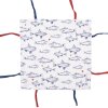 Clayre & Eef SSF47 Panera 35x35x8 cm Blanco - Azul Cuadrada