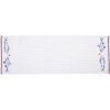 Clayre & Eef SSF64 Traves de Mesa 50x140 cm Blanco - Azul Rectangular
