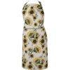 Clayre & Eef SUS41 Delantal 70x85 cm Beige - Amarillo Delantal de cocina