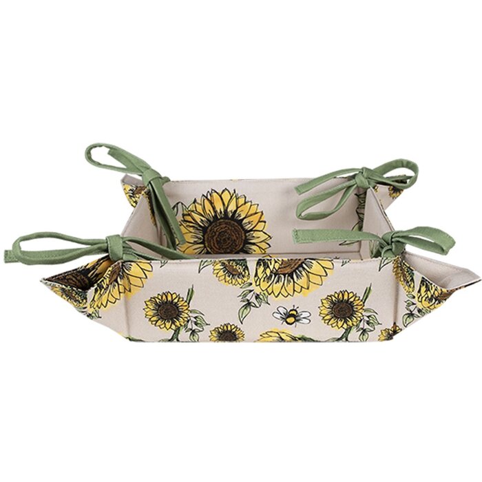 Clayre & Eef SUS47 Panera 35x35x8 cm Beige - Amarillo
