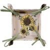Clayre & Eef SUS47 Panera 35x35x8 cm Beige - Amarillo