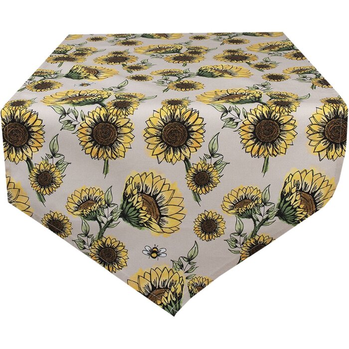 Clayre & Eef SUS65 Traves de Mesa 50x160 cm Beige - Amarillo