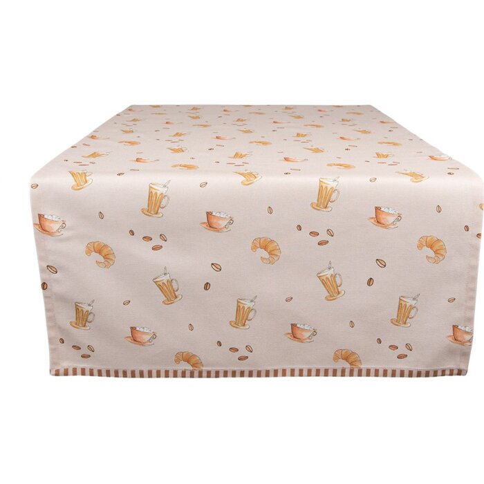 Clayre & Eef YFB64 Traves de Mesa 50x140 cm Beige