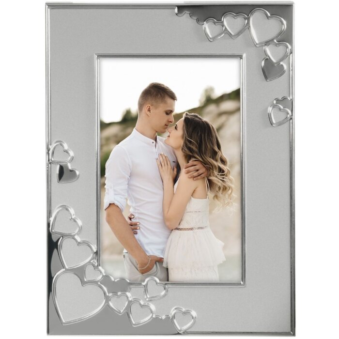Marco de aluminio Hama Valentine 10x15 cm plata