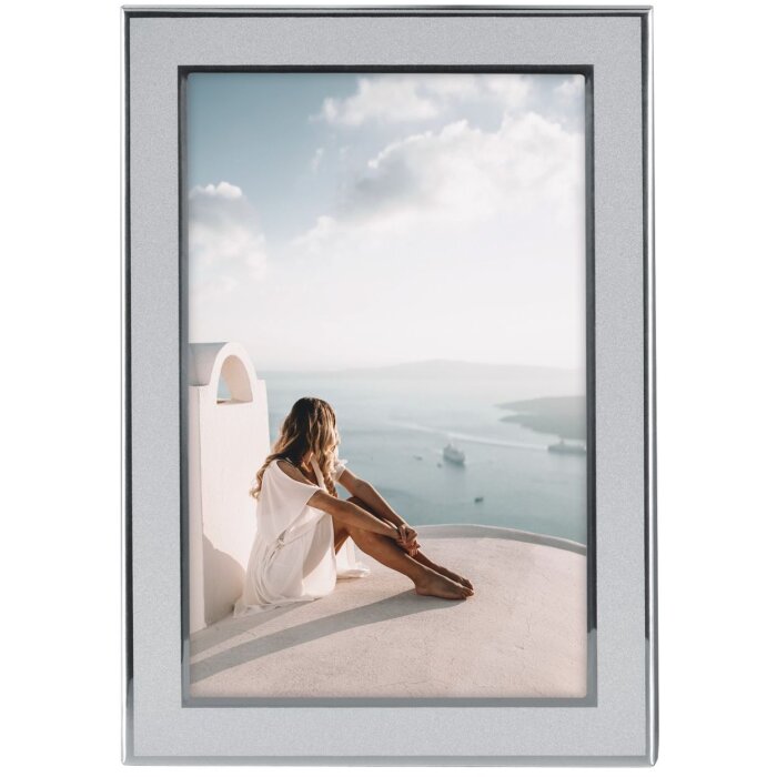 Marco de aluminio Hama Santorini 10x15 cm plata mate