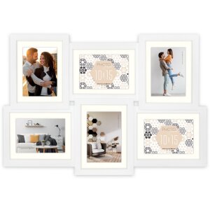 Marco ZEP Gallery Oviedo blanco 6 fotos 10x15 cm o 15x20...