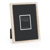 Marco de fotos de madera ZEP Lisse 13x18 cm marrón con estructura estriada