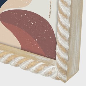 ZEP Marco de madera doble Lisse 2 fotos 10x15 cm (23x16,3 cm)