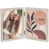 ZEP Marco de madera doble Lisse 2 fotos 10x15 cm (23x16,3 cm)