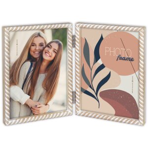 ZEP marco doble madera Lisse 2 fotos 15x20 cm marco con...