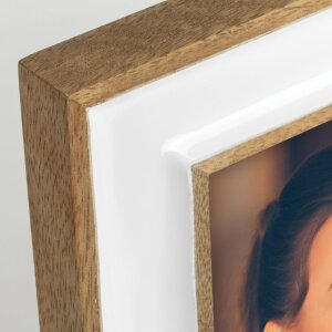 ZEP Marco de madera Viena 10x15 cm blanco