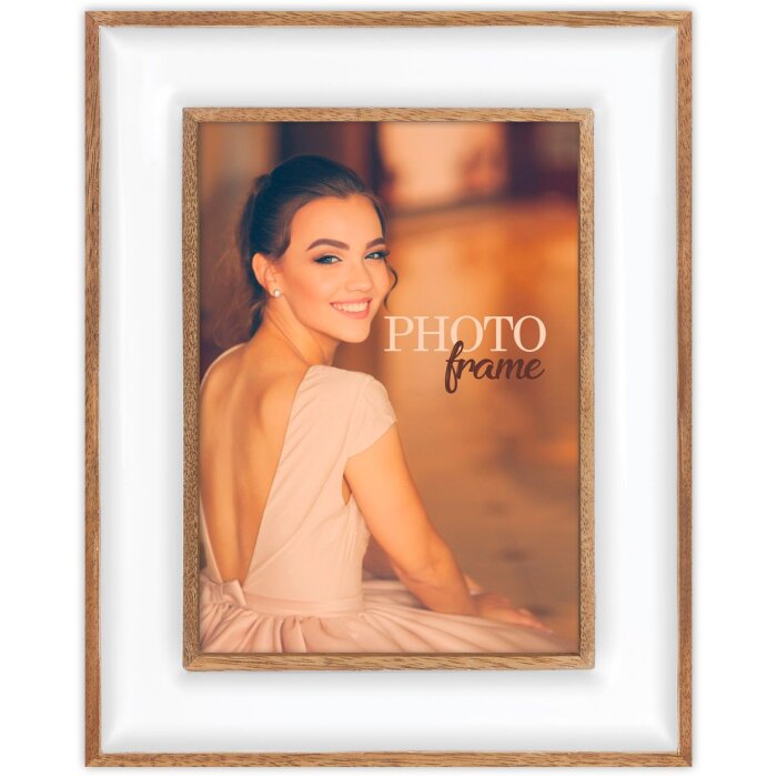 ZEP Marco de madera Viena 13x18 cm blanco