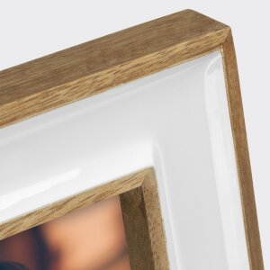 ZEP Marco de fotos de madera Viena 15x20 cm blanco