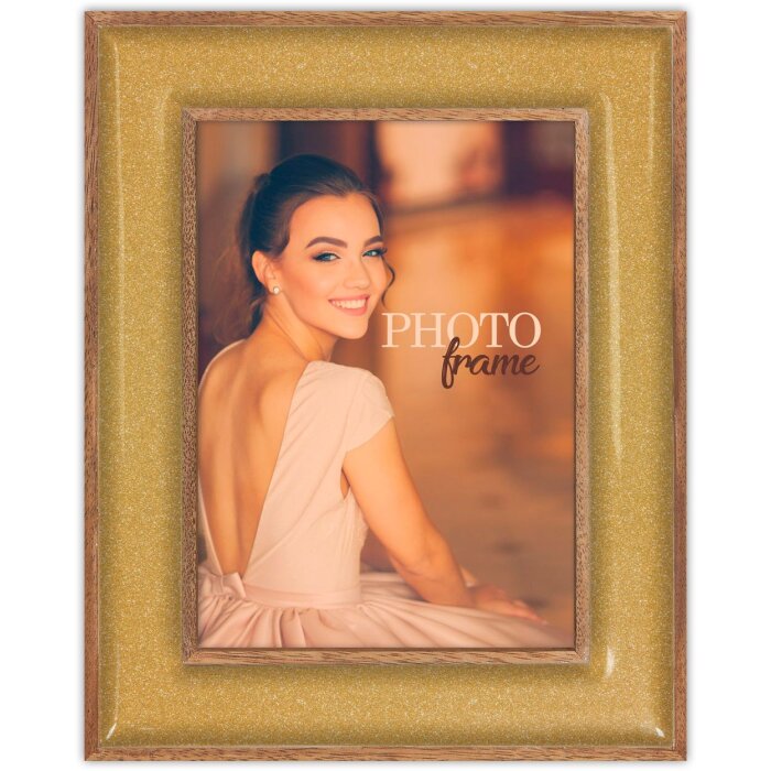 ZEP Marco de fotos de madera Viena 10x15 cm oro