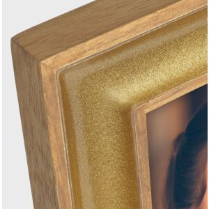 ZEP Marco de fotos de madera Viena 10x15 cm oro