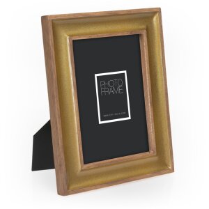 ZEP Marco de fotos de madera Viena 10x15 cm oro