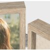 ZEP Marco doble de madera Basilea marrón 10x15 cm y 13x18 cm formato vertical