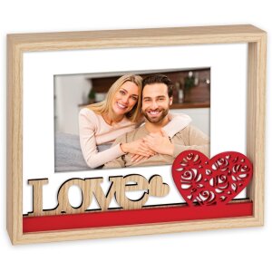 ZEP Marco Retrato Madera Vanessa 10x15 cm Love Hearts Rojo