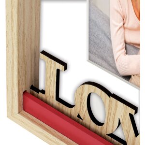 ZEP Marco Retrato Madera Vanessa 10x15 cm Love Hearts Rojo