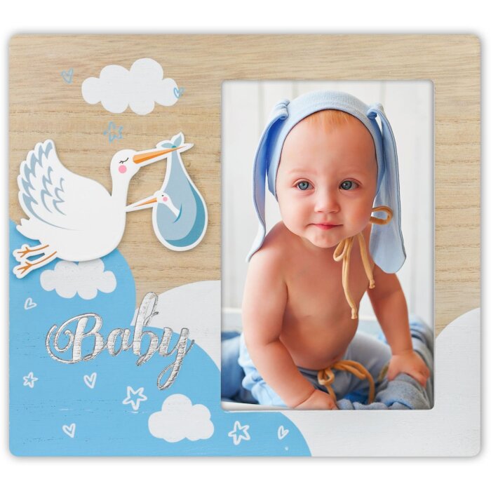 ZEP Marco de fotos para bebé Eolo azul 10x15 cm