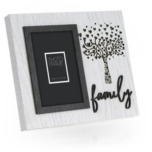 ZEP marco de fotos de la familia Zelda 10x15 cm árbol de madera de diseño de la familia