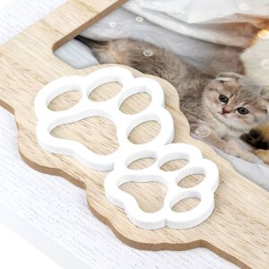 ZEP marco de madera Zampa 10x15 cm foto animal con aplique pata