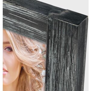 ZEP Marco de madera Parma negro 15x20 cm