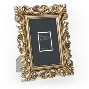 ZEP Marco barroco Piriac Oro 15x20 cm con soporte Resina sintética