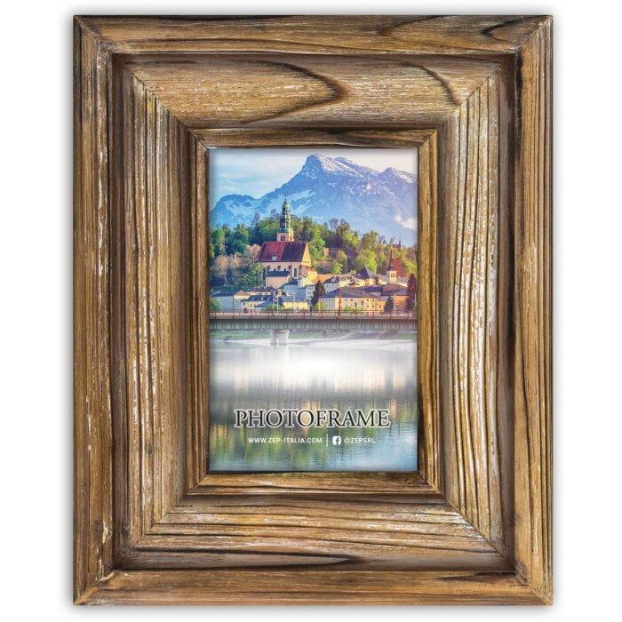 ZEP Marco de fotos de madera Innsbruck marrón 13x18 cm