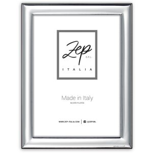 ZEP Marco de Retrato de Metal Sondrio 13x18 cm plata brillante