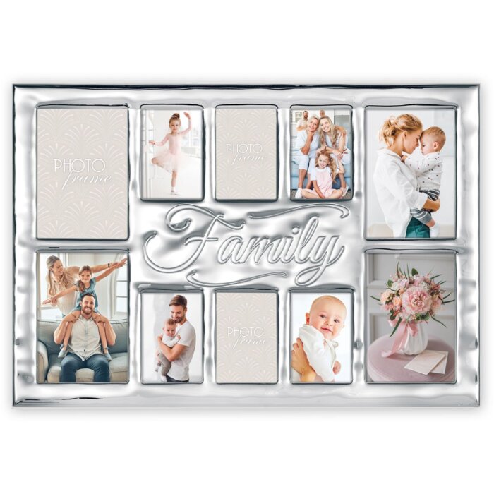 ZEP Marco familiar Legacy 10 fotos plata brillo (47x33 cm)