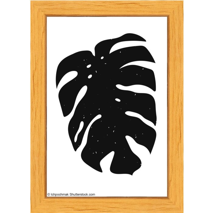 Walther Marco de madera Liv Monstera 10x15 cm naturaleza