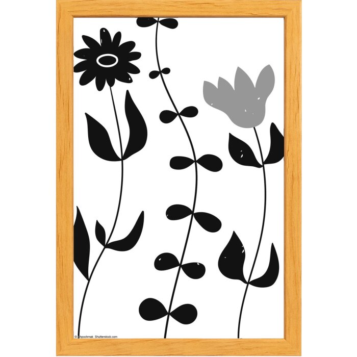 Walther Marco de madera Liv Monstera 20x30 cm naturaleza