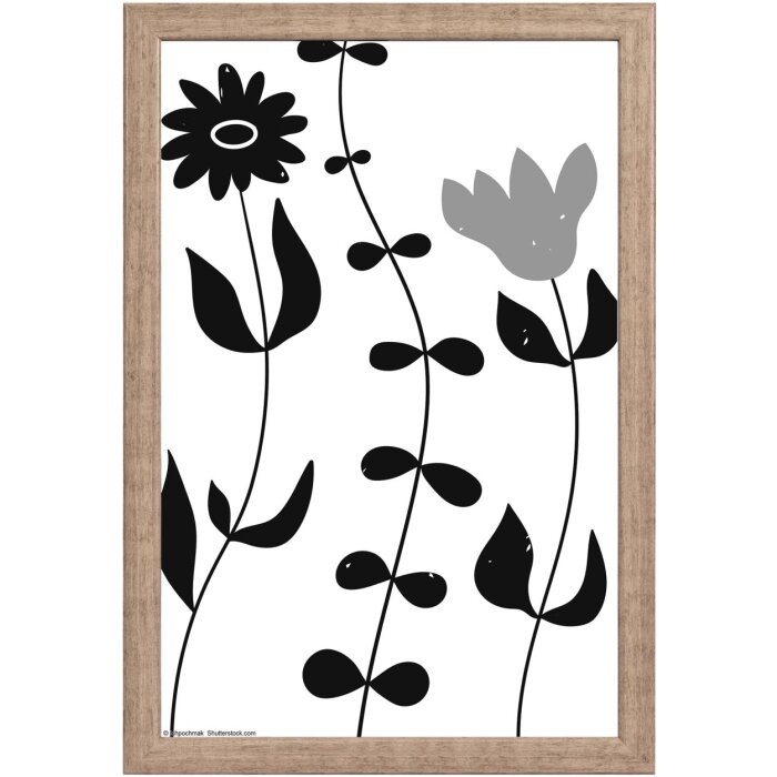 Marco de madera Walther Liv Monstera 20x30 cm Gris
