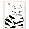 Marco de madera Walther Liv Monstera 30x40 cm blanco
