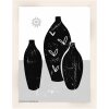 Marco de madera Walther Liv Monstera 15x20 cm blanco