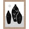 Marco de madera Walther Liv Monstera 15x20 cm Gris