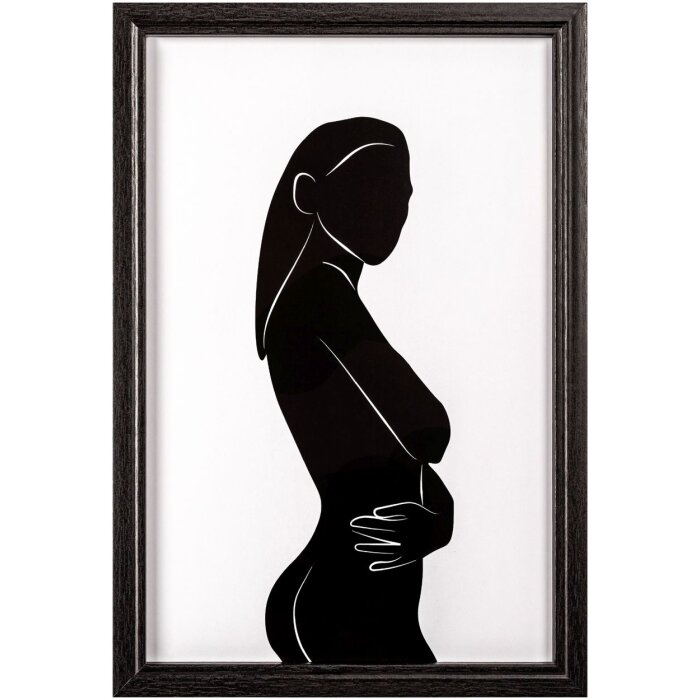 Marco de madera Walther Ilo 20x30 cm cristal acrílico negro