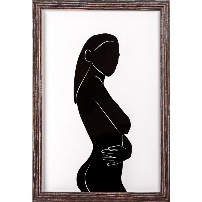 Marco de madera Walther Ilo 20x30 cm cristal acrílico marrón oscuro