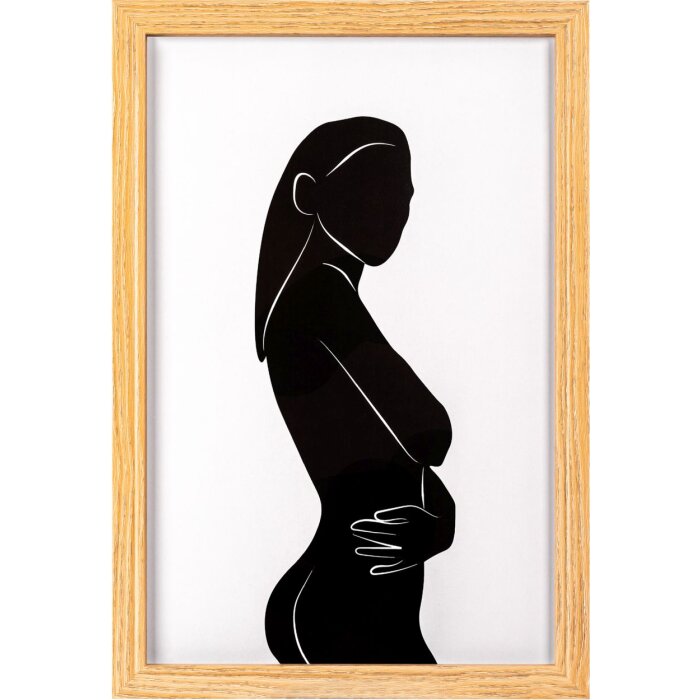 Marco de madera Walther Ilo 20x30 cm cristal acrílico marrón claro